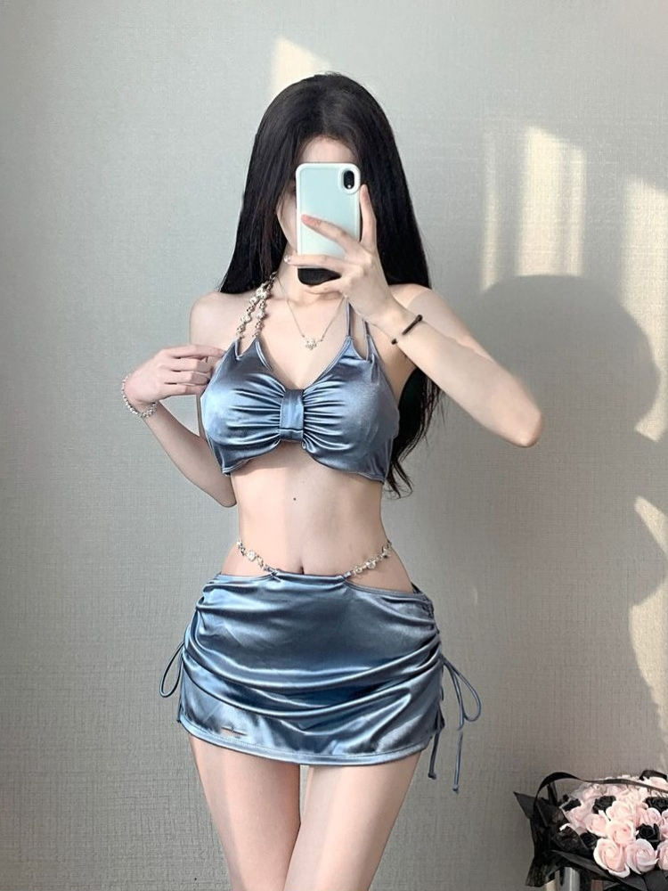 Suits - Women's Elegant Thin Strap Bikini Set