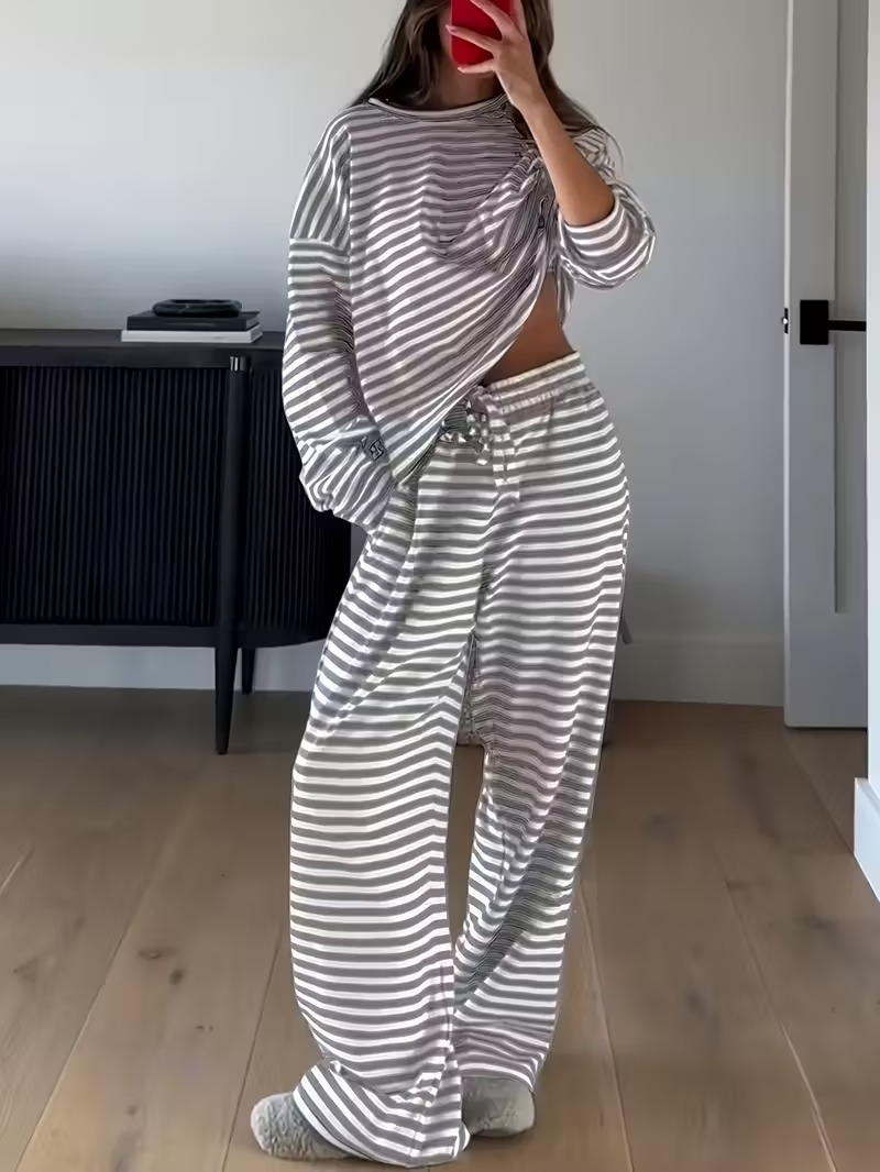 Shirts - 2026 Autumn Winter New Women Striped