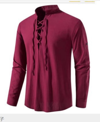 Mens Pirate Shirt Viking Retro - đánh giá và giá Medieval Gothic Lace Up Pirate Shirt