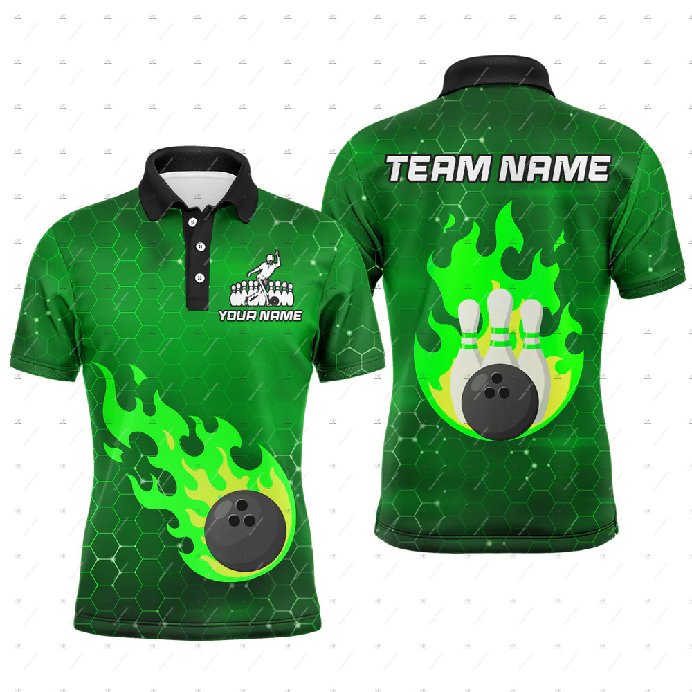 Custom Name Bowling Skull Flam - đánh giá và giá Short Sleeve Bowling Shirt Retro