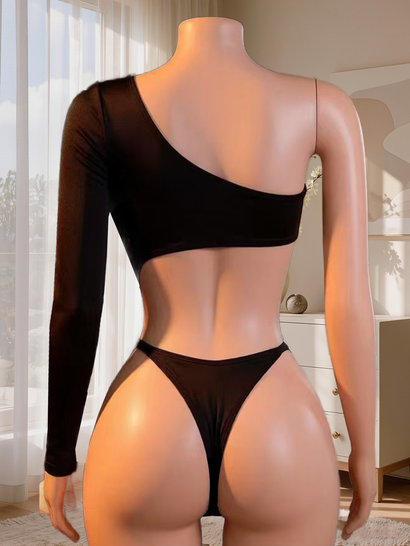 Women One Shoulder Long Sleeve - đánh giá và giá Underwear