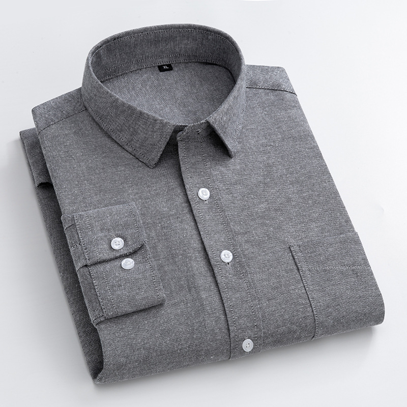 Navy Blue Oxford Shirt Men's L - đánh giá và giá Oxford Cotton Casual Shirt Business