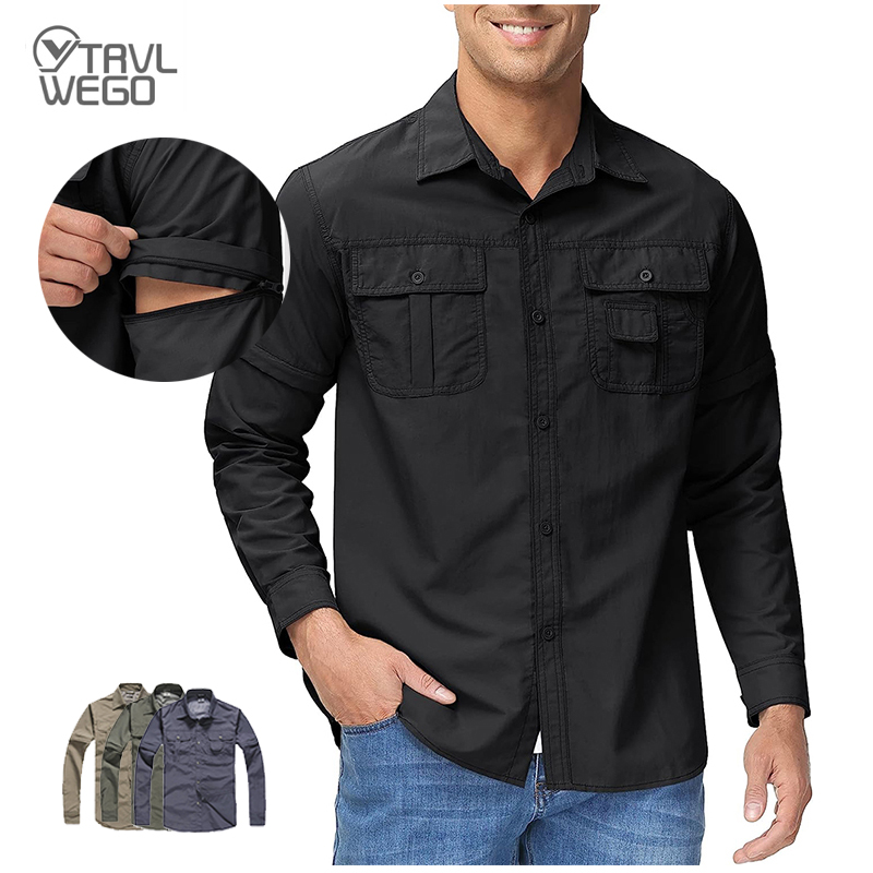 TRVLWEGO Men Shirt Hiking Camp - đánh giá và giá Tactical Military Shirt Cargo