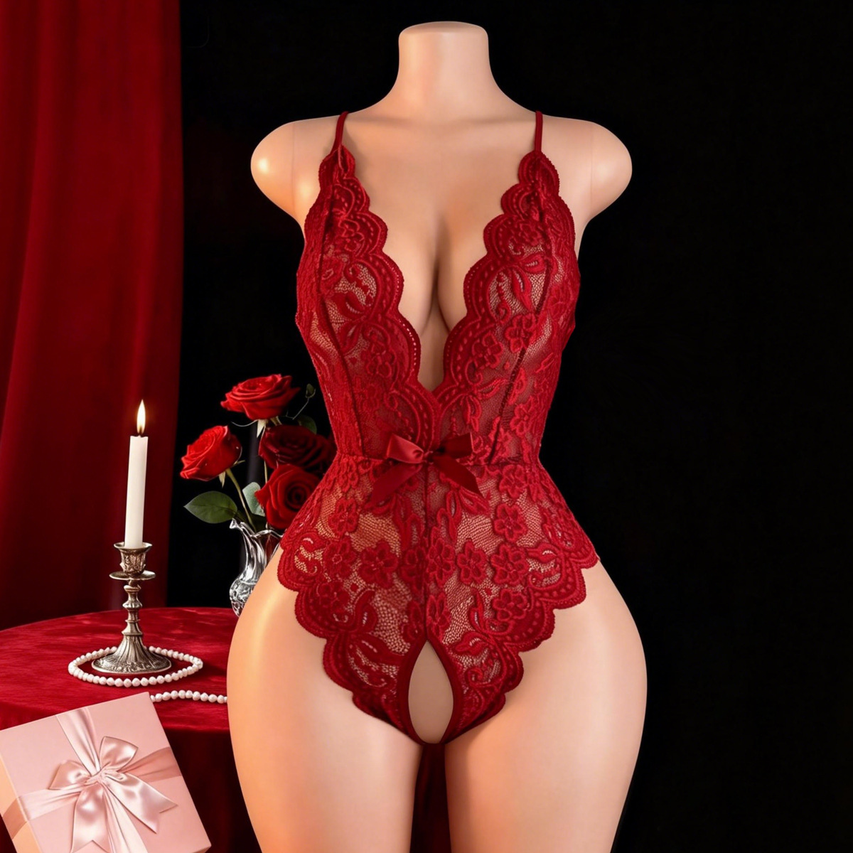 Hot Crotchless Sexy Lingerie F - đánh giá và giá Underwear