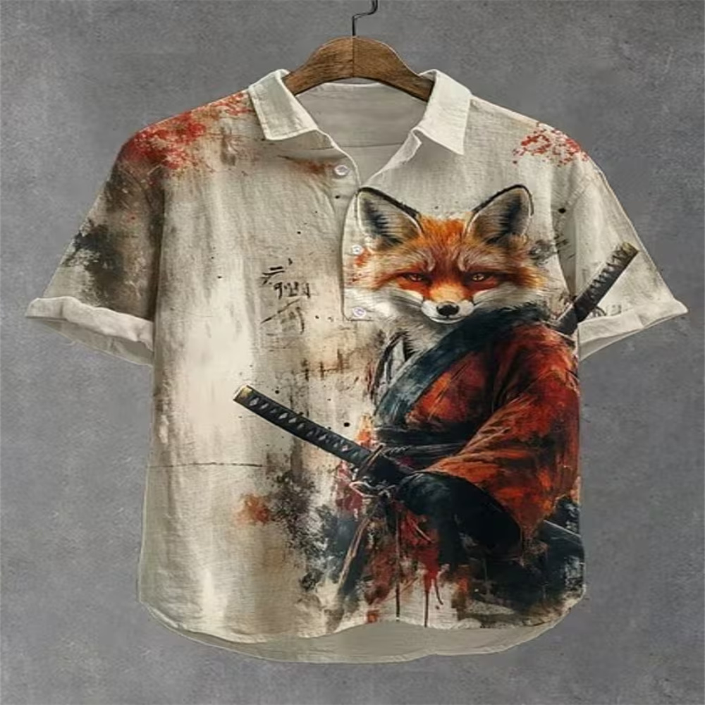 Men's Short Sleeve Polo Shirt  - đánh giá và giá Vintage Hawaiian Floral Shirt