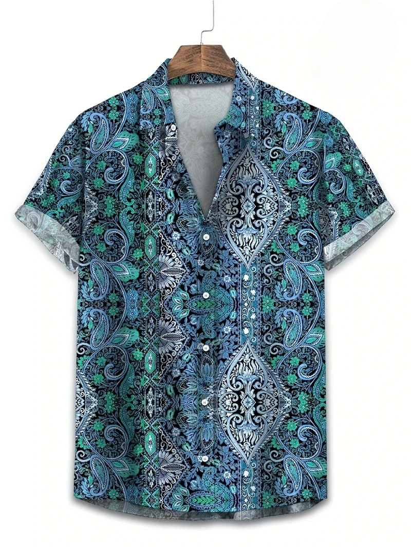 Purple Base Colorful Paisley H - đánh giá và giá Vintage Hawaiian Floral Shirt