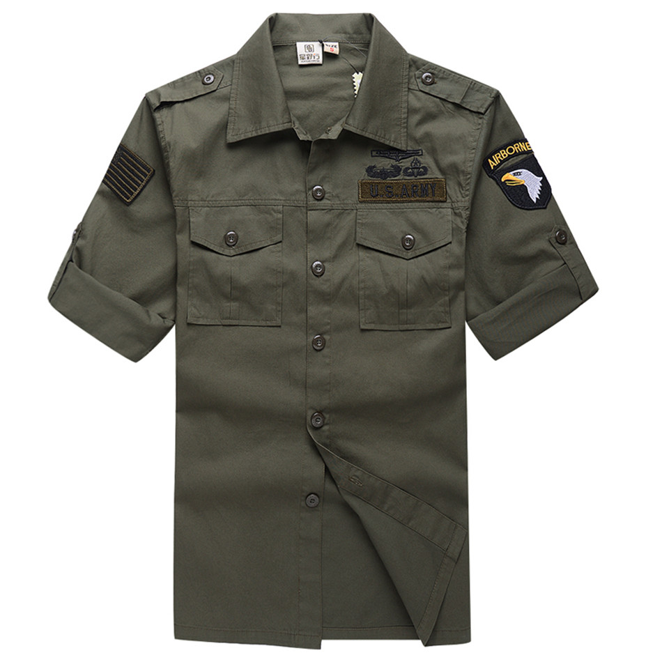 Men's Cotton Military Enthusia - đánh giá và giá Tactical Military Shirt Cargo
