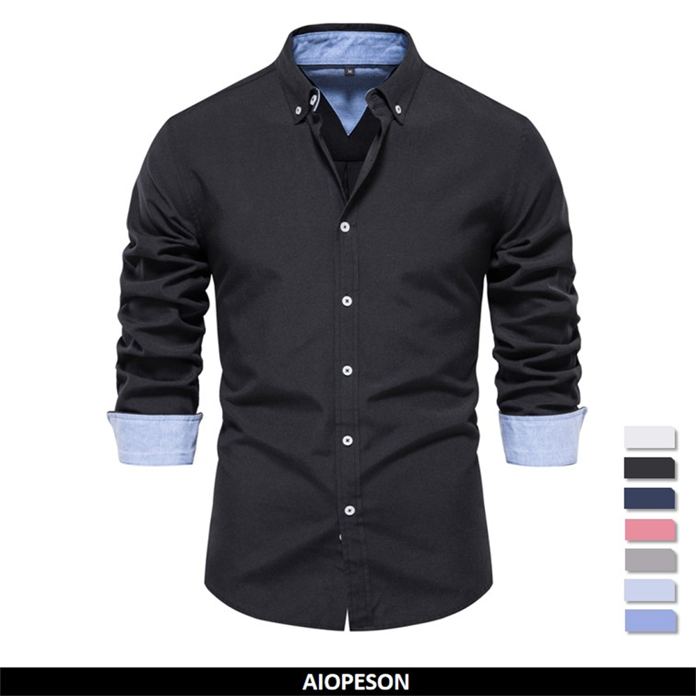 AIOPESON 2023 New Autumn Cotto - đánh giá và giá Oxford Cotton Casual Shirt Business